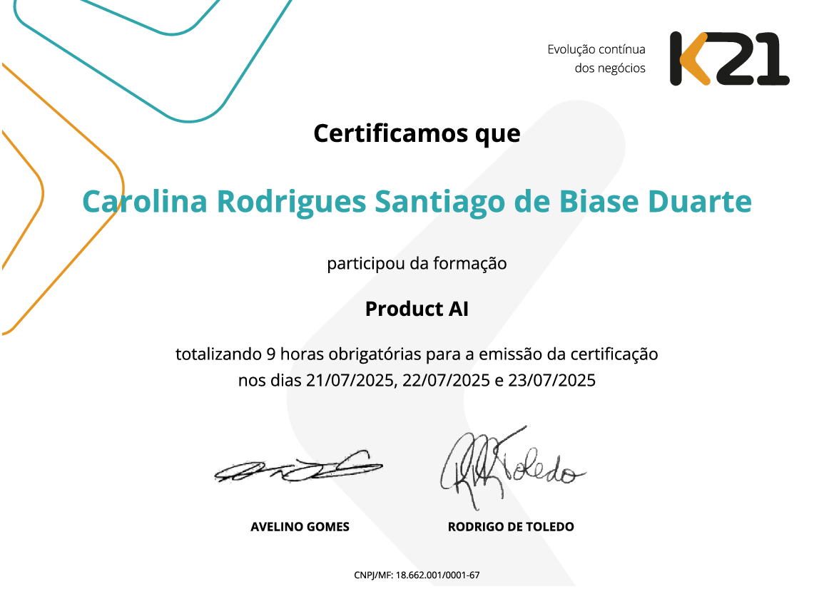 Certificado K21